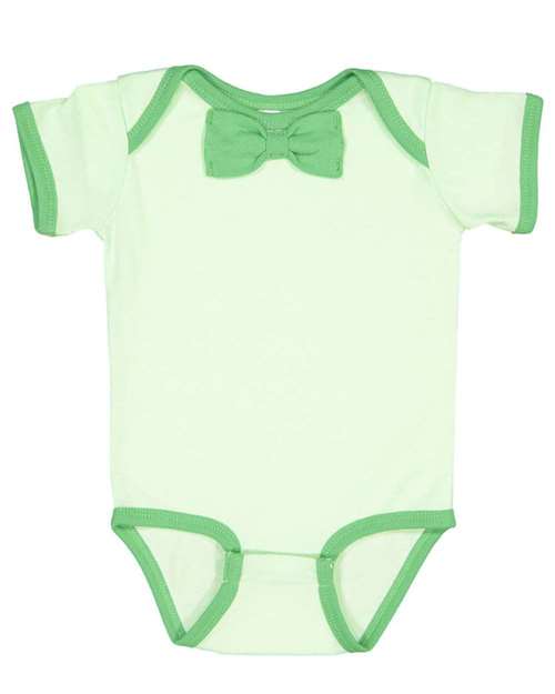 Infant Baby Rib Bow Tie Bodysuit 4407