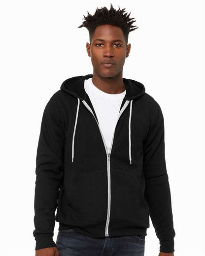Unisex Sponge Fleece Full-Zip Hoodie Sweatshirt 3739