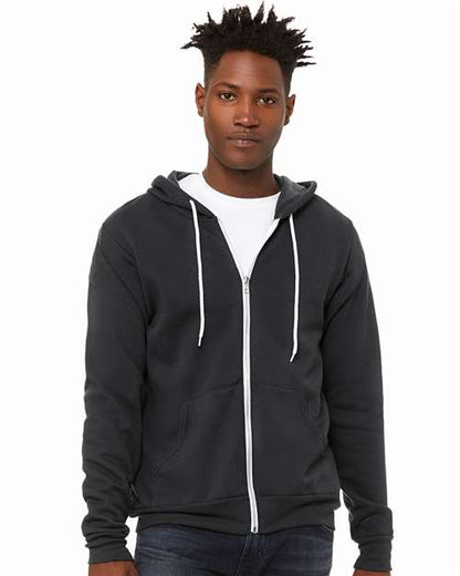 Unisex Sponge Fleece Full-Zip Hoodie Sweatshirt 3739