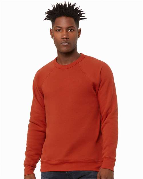 Unisex Sponge Fleece Raglan Crewneck Sweatshirt - L
