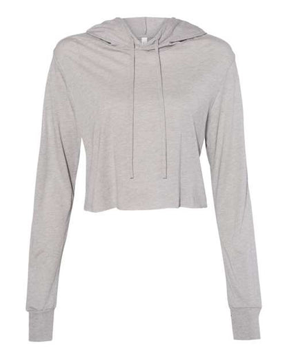 Womenâ€™s Triblend Crop Long Sleeve Hoodie
