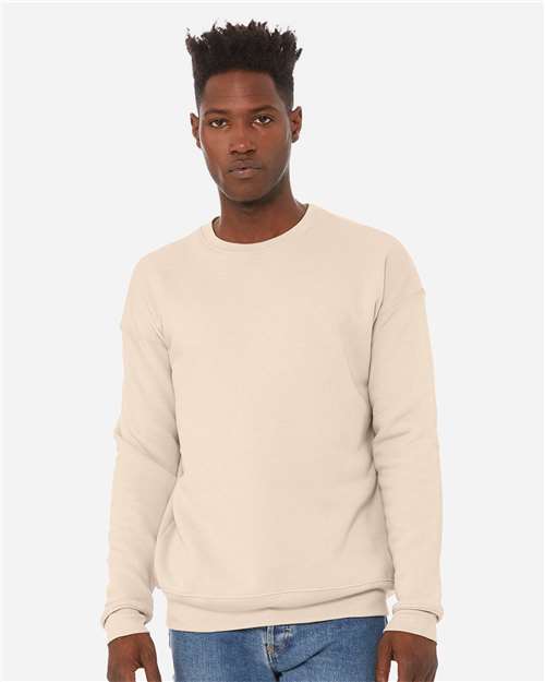 Unisex Sponge Fleece Drop Shoulder Crewneck Sweatshirt - L