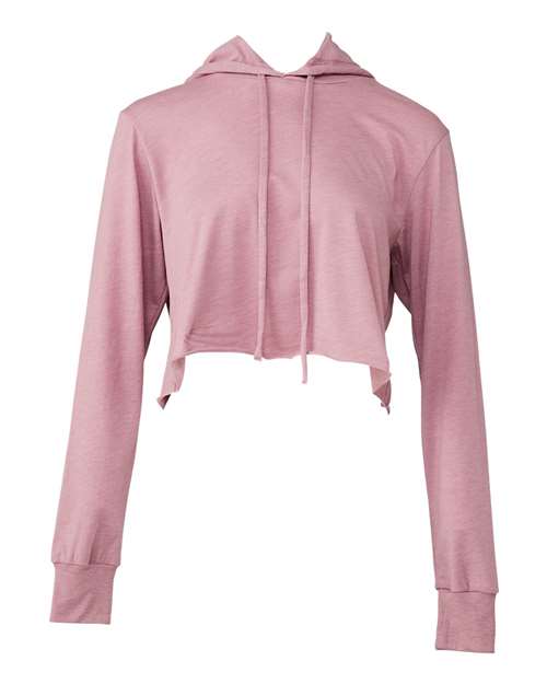 Womenâ€™s Triblend Crop Long Sleeve Hoodie