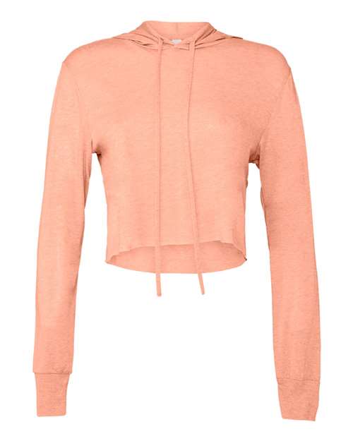 Womenâ€™s Triblend Crop Long Sleeve Hoodie