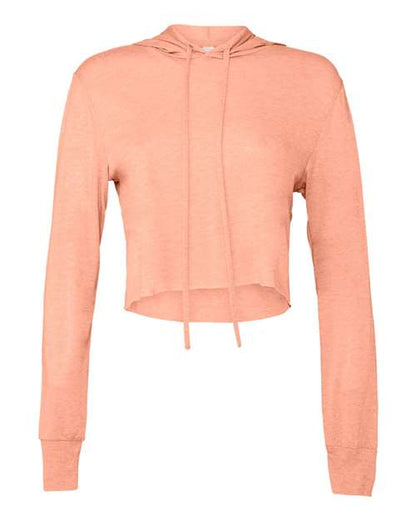 Womenâ€™s Triblend Crop Long Sleeve Hoodie
