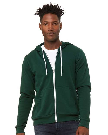 Unisex Sponge Fleece Full-Zip Hoodie Sweatshirt 3739