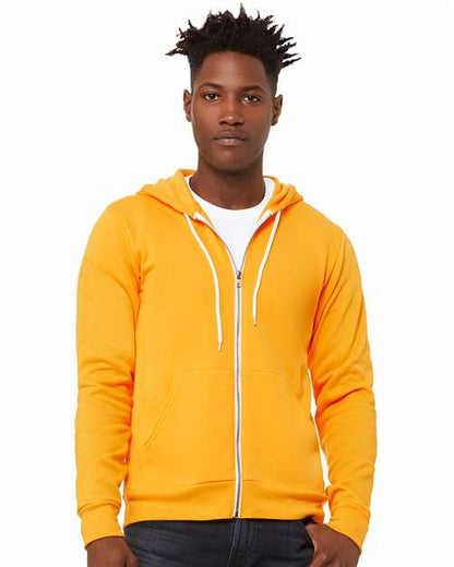 Unisex Sponge Fleece Full-Zip Hoodie Sweatshirt 3739
