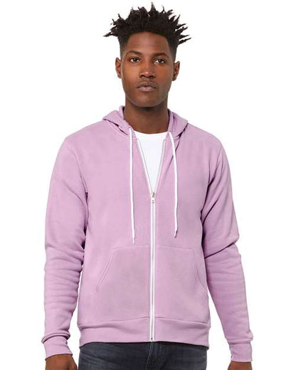 Unisex Sponge Fleece Full-Zip Hoodie Sweatshirt 3739