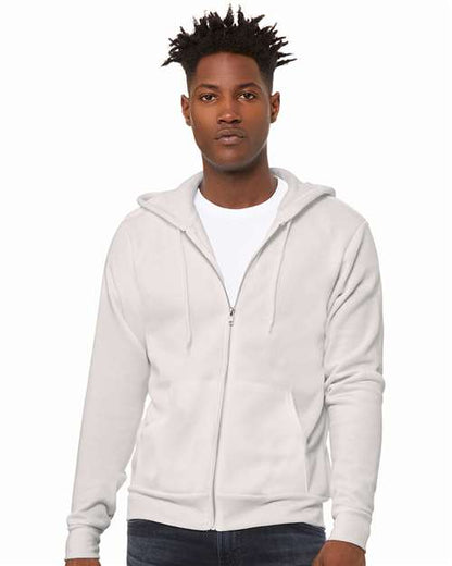 Unisex Sponge Fleece Full-Zip Hoodie Sweatshirt 3739