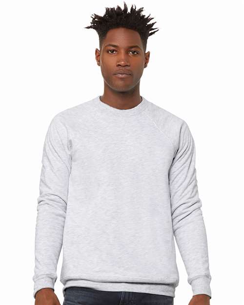 Unisex Sponge Fleece Raglan Crewneck Sweatshirt - L