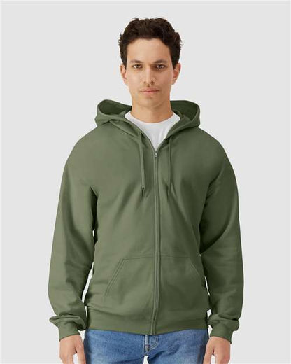 Unisex SoftstyleÂ® Full-Zip Hooded Sweatshirt