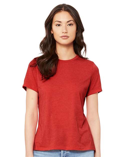 Womenâ€™s Relaxed Fit Heather CVC Tee - L