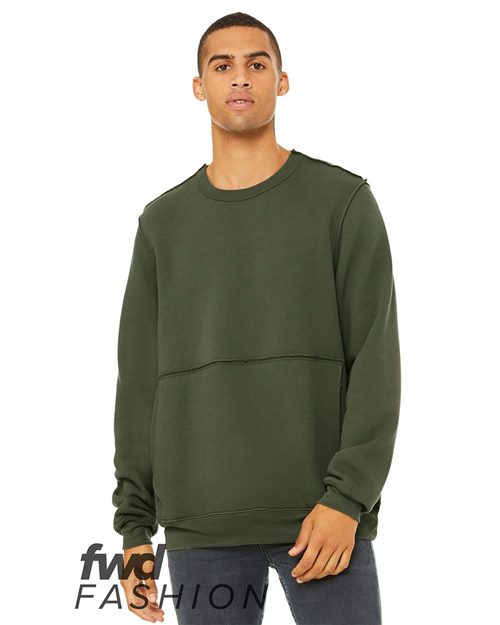 FWD Fashion Raw Seam Crewneck Sweatshirt 3743