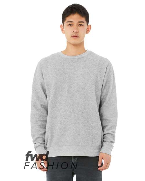 Unisex FWD Fashion Sueded Drop Shoulder Crewneck Sweatshirt 3345