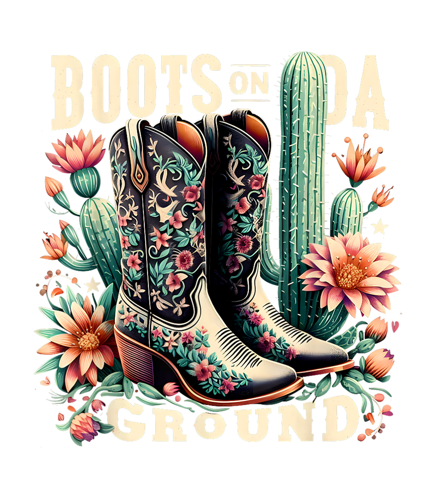 Boots On The Ground 9 DTF Print