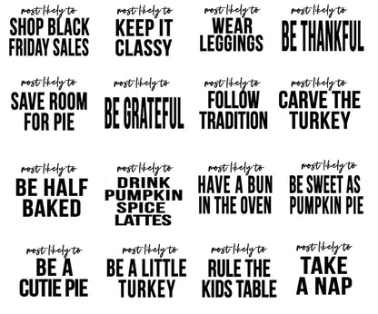 Most Likely To _____