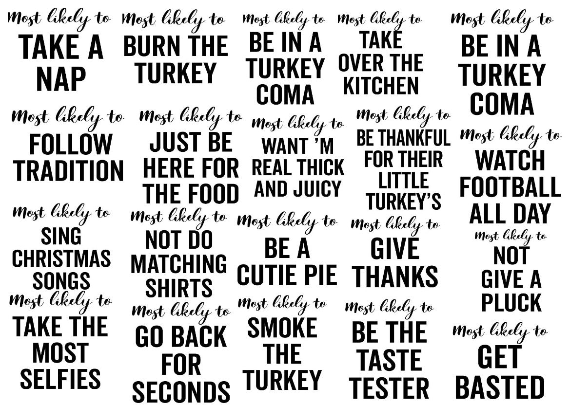 Most Likely To _____