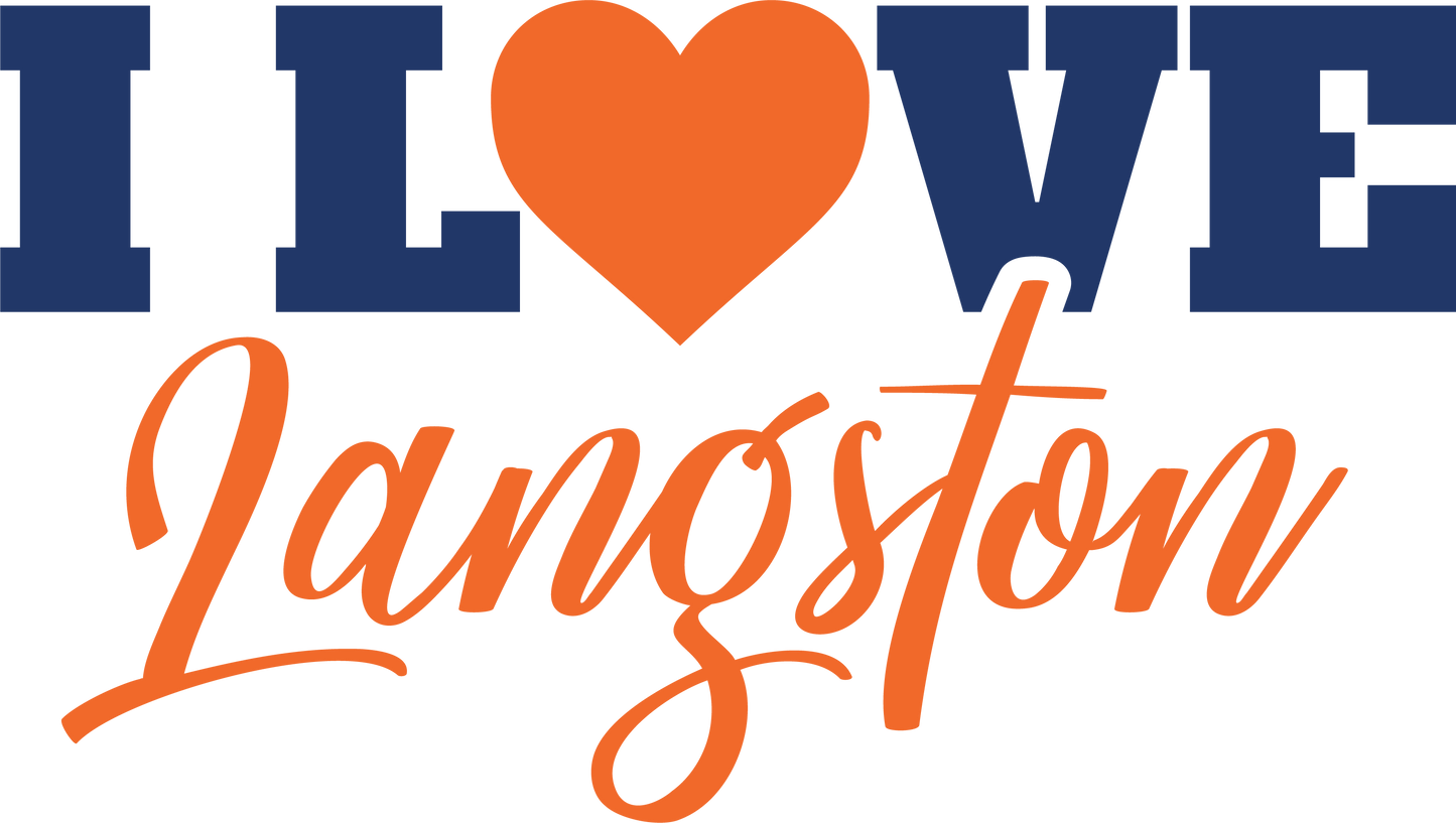 I Love Langston DTF Print