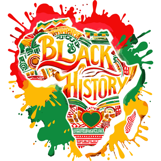 Black History Month Africa DTF Print