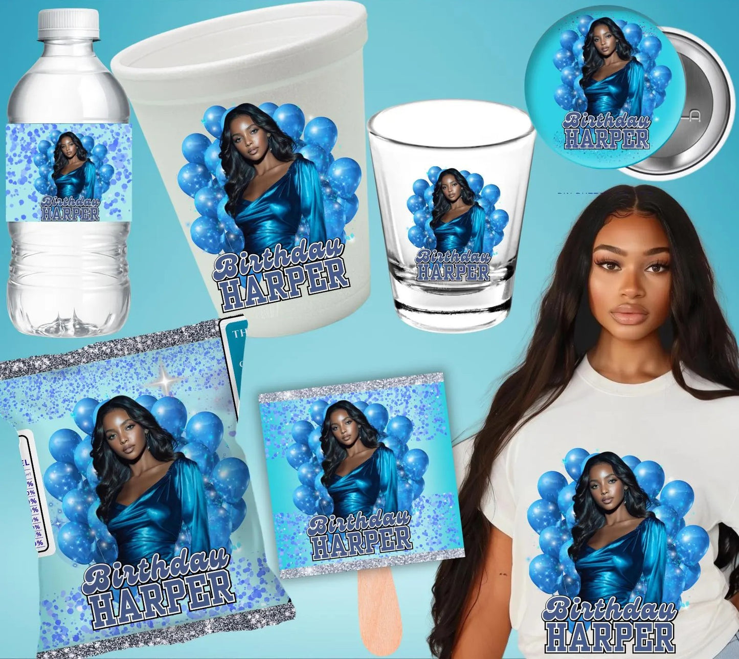 Blue Graduation Party Favors