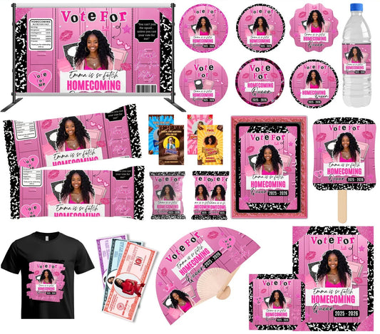 Pink and Black Vote For Party Favors