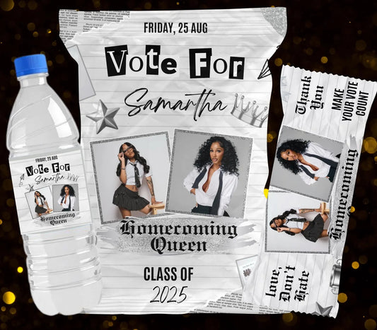 White Homecoming Party Favors