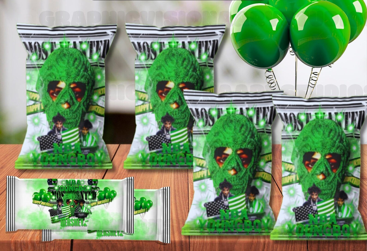 NBA Youngboy Birthday Party Favors